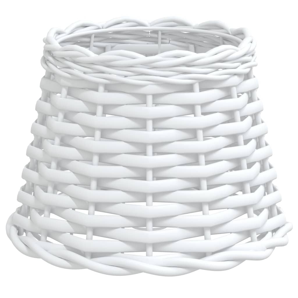VidaXL Lampenschirm ø20x15 cm Korbgeflecht weiß