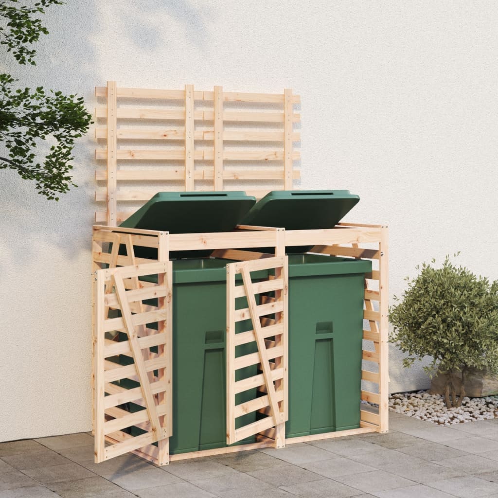 VidaXL Container-Aufbewahrung doppelt aus massivem Kiefernholz