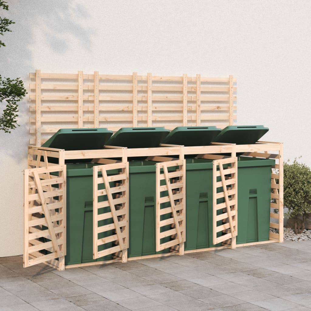 VidaXL Containeraufbewahrung vierfach aus massivem Kiefernholz