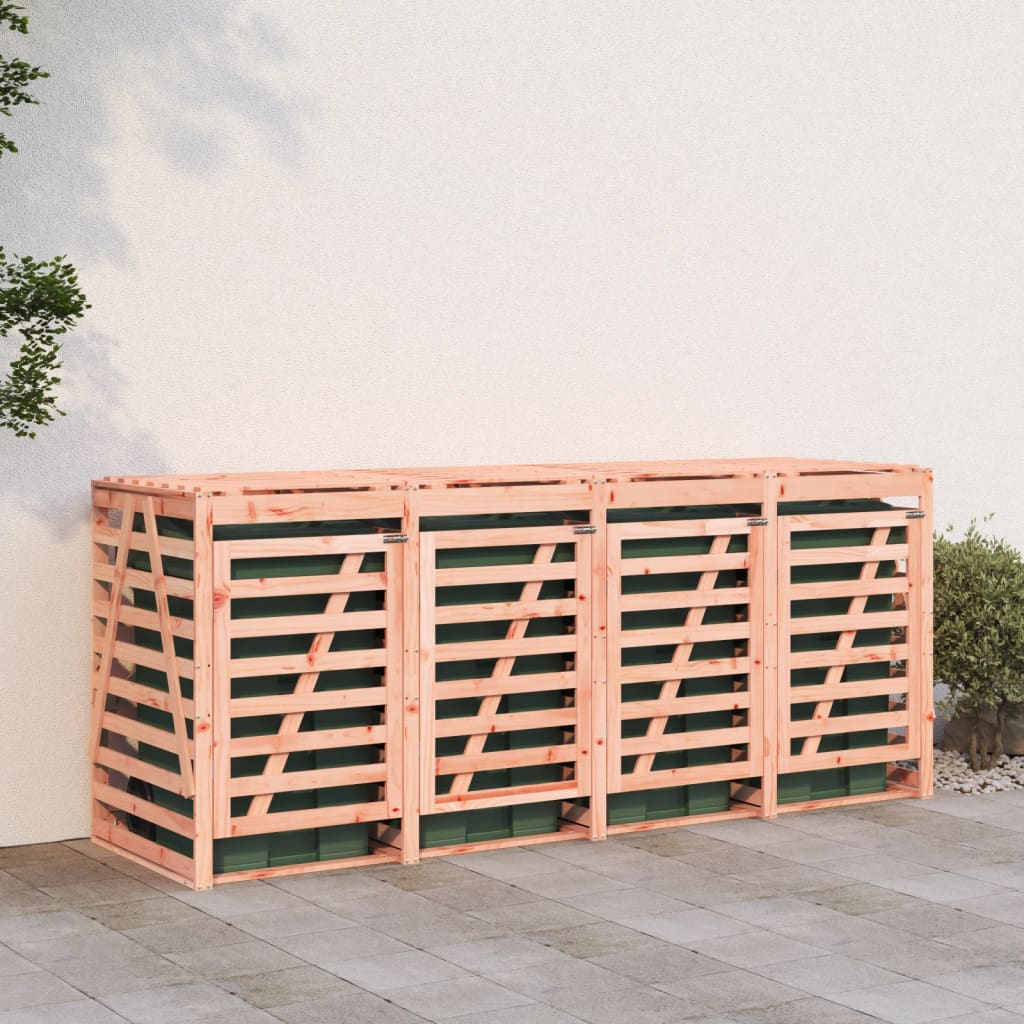 VidaXL Container-Aufbewahrung vierfach aus massivem Douglas-Holz