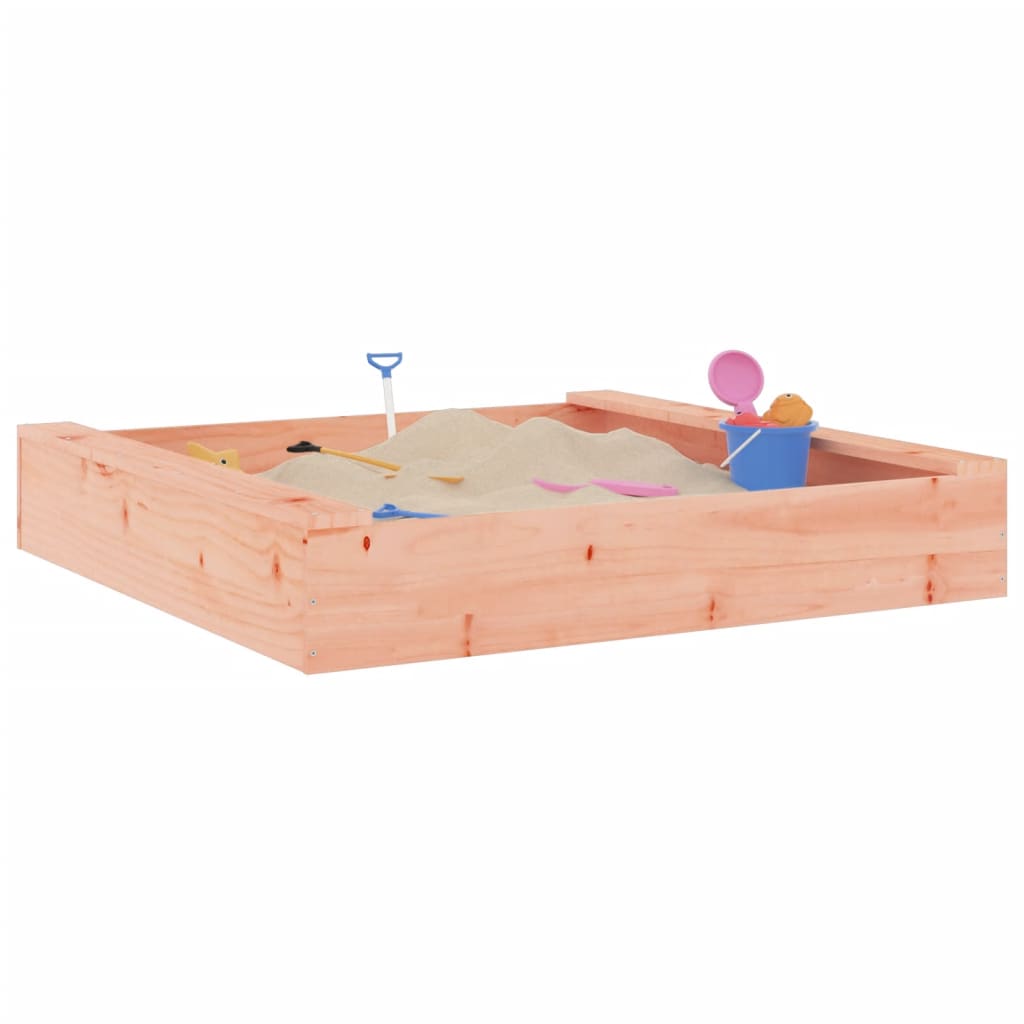 VidaXL Sandkasten mit quadratischen Bänken aus massivem Douglasienholz