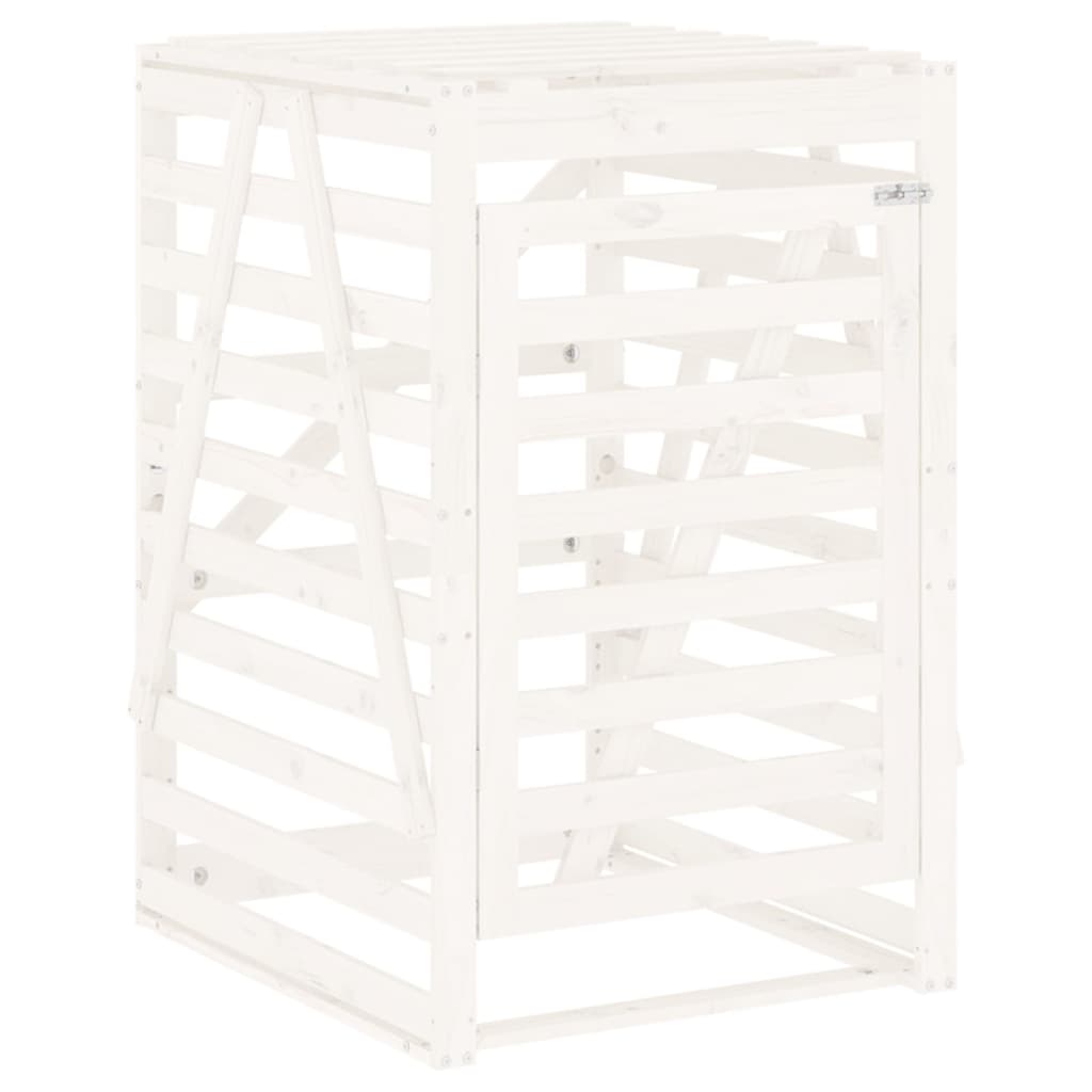 Vidaxx Containeraufbewahrung 84x90x128,5 cm massives Kiefernholz weiß