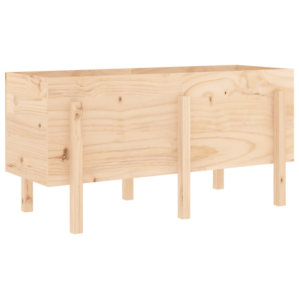 Vidaxx Pflanzgefäß erhöht 121x50x57 cm aus massivem Kiefernholz