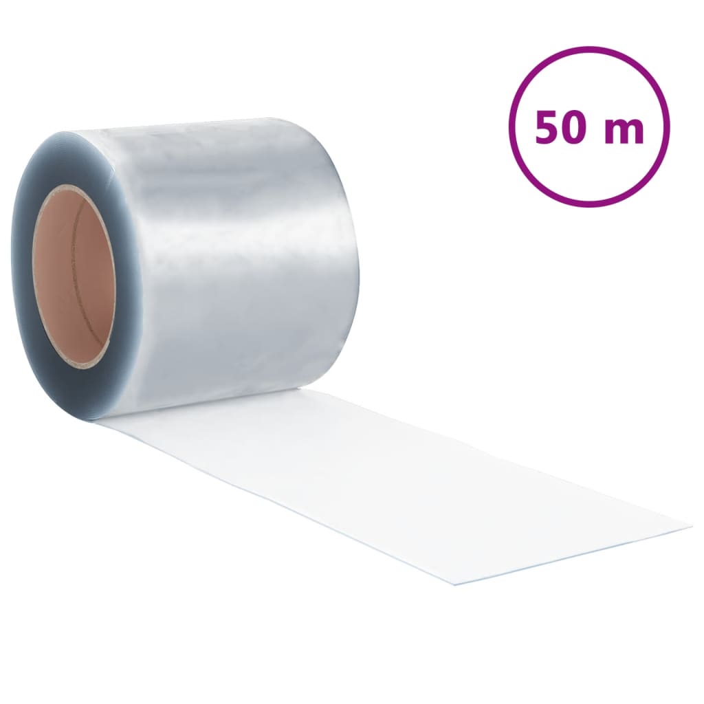Vidaxx Türvorhang 200x1,6 mm 50 m PVC transparent