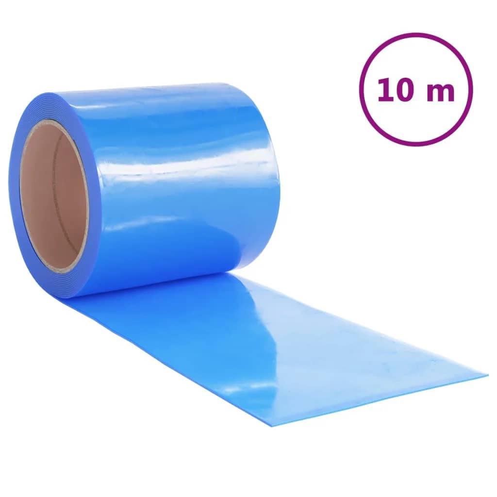 VidaXL Türvorhang 200x1,6 mm 10 m PVC blau