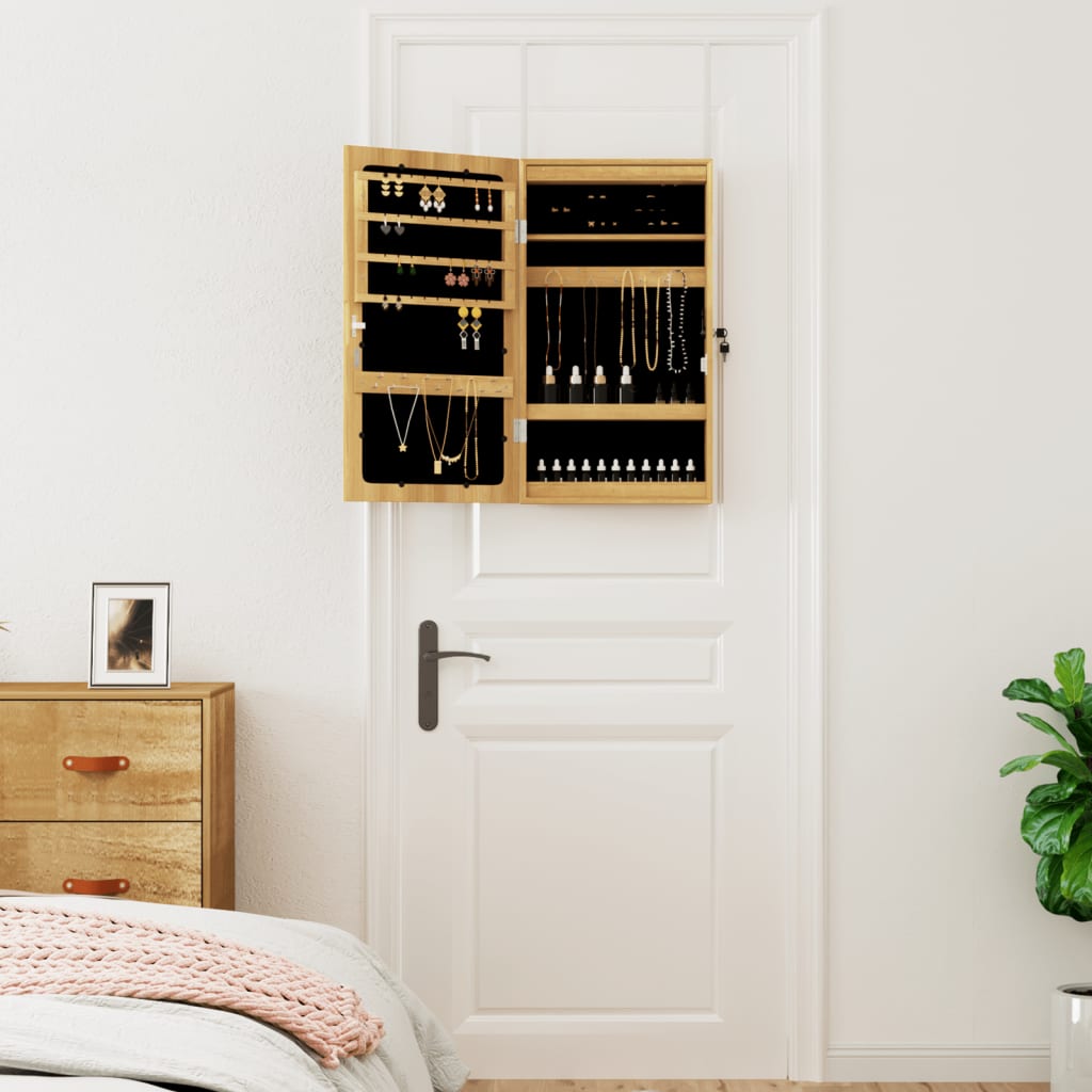 Vidaxx Schmuckschrank mit Spiegel und LED-Wandmontage
