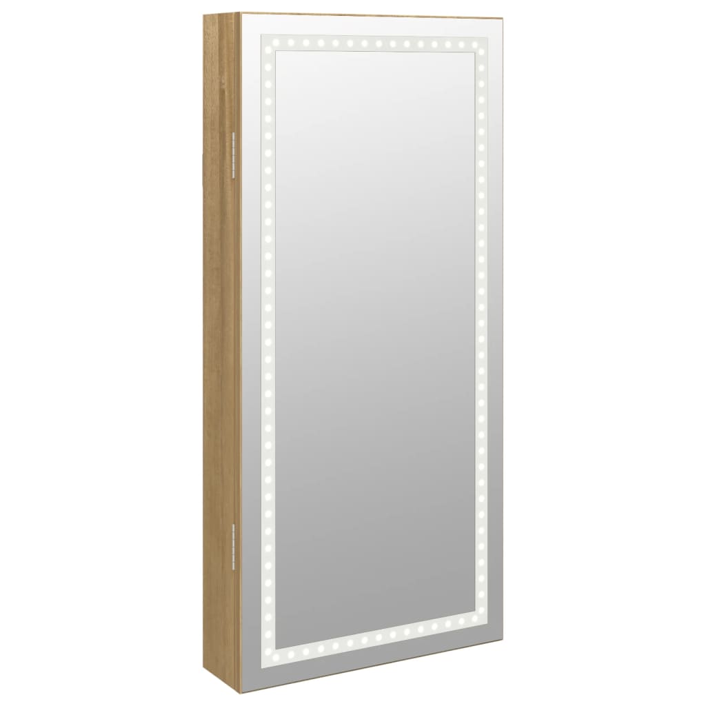 Vidaxx Schmuckschrank mit Spiegel und LED-Wandmontage