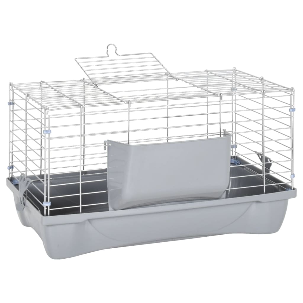 Vidaxl Animal Loft Smalltiere 58x32x31 cm Polypropen und Metallgrau