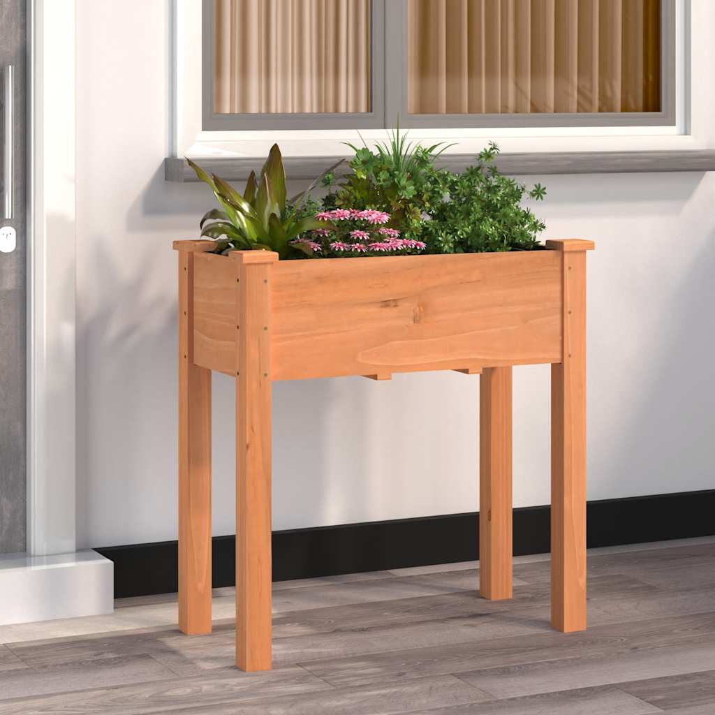 VidaXL Pflanzgefäß mit Futter 71x37x76 cm massives Kiefernholz braun
