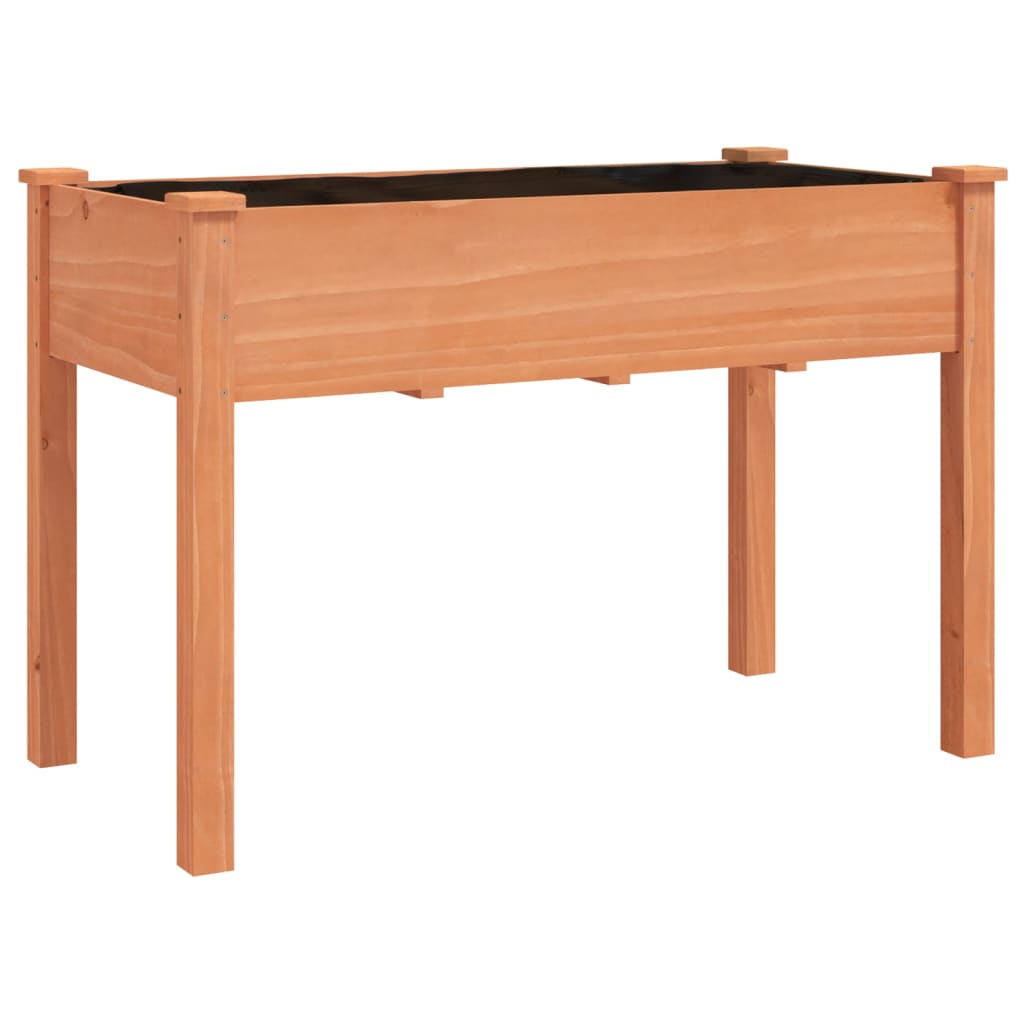 Vidaxx Pflanzgefäß mit Futter 118x59x76 cm massives Kiefernholz braun