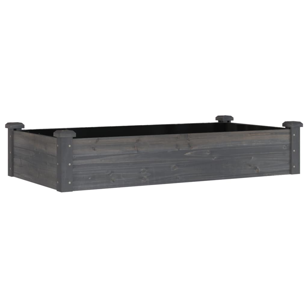 Vidaxx Pflanzgefäß erhöht mit Futter 120x60x25 cm Kieferngrau