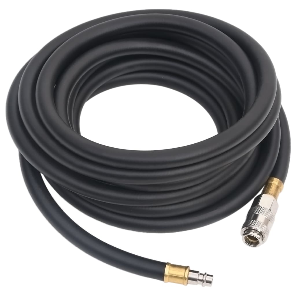 Vidaxx Luftschlauch Hybrid 0,6'' 5 m Gummi und PVC schwarz