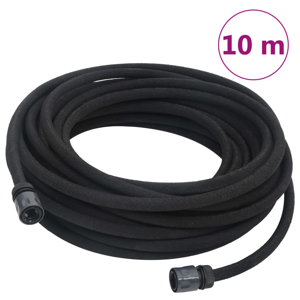 Vidaxx Tropfschlauch 0,6'' 10 m Gummi schwarz