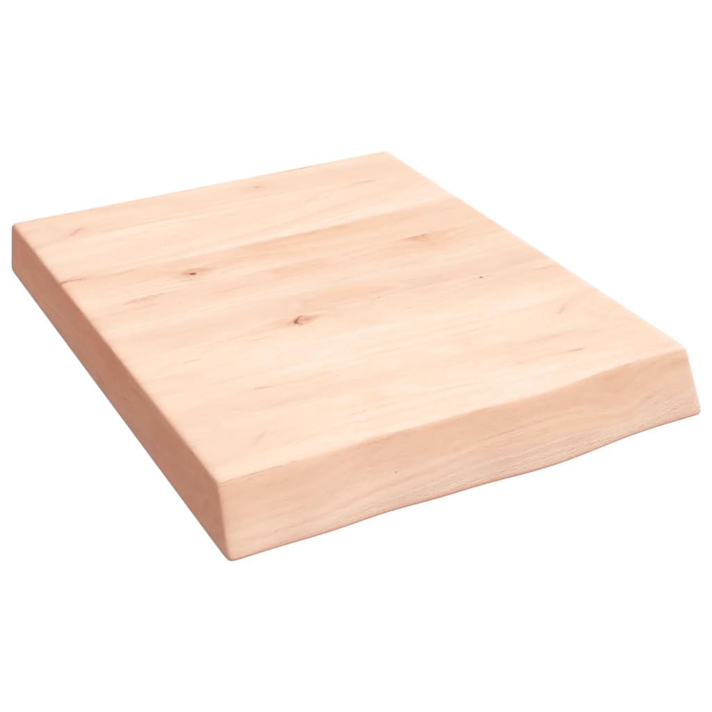 Vidaxx Waschtischplatte 40x50x (2-6) cm unbehandeltes Massivholz