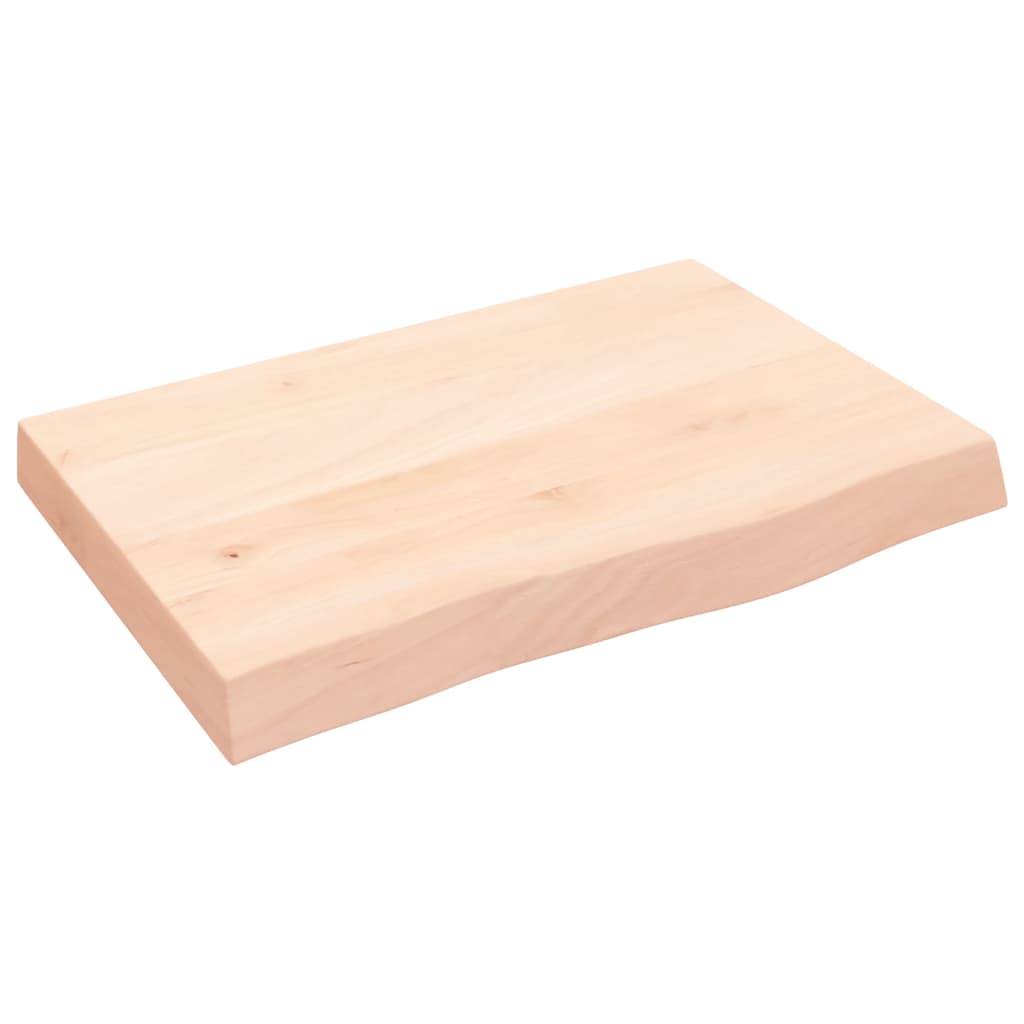 VidaXL Waschtischplatte 60x40x (2-6) cm unbehandeltes Massivholz