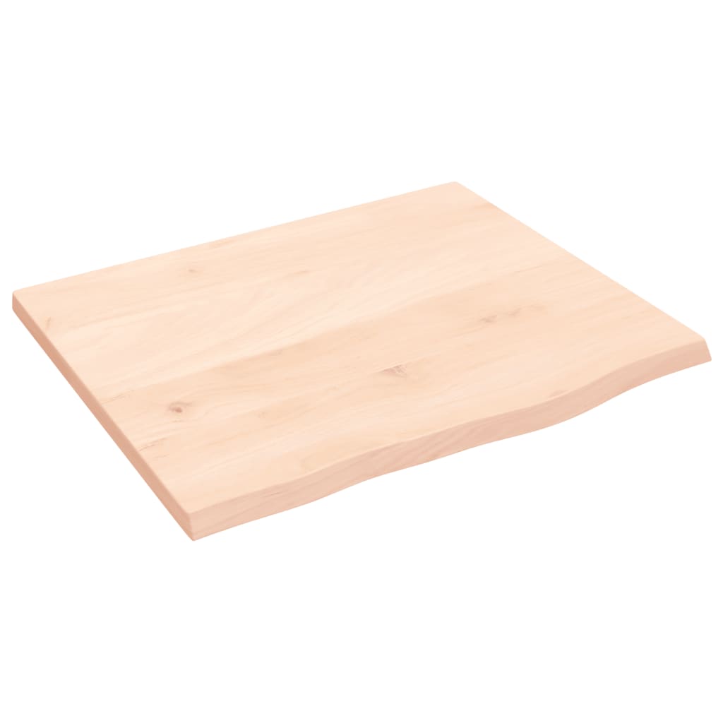 Vidaxl wastafelblad 60x50x2 cm onbehandeld massief hout