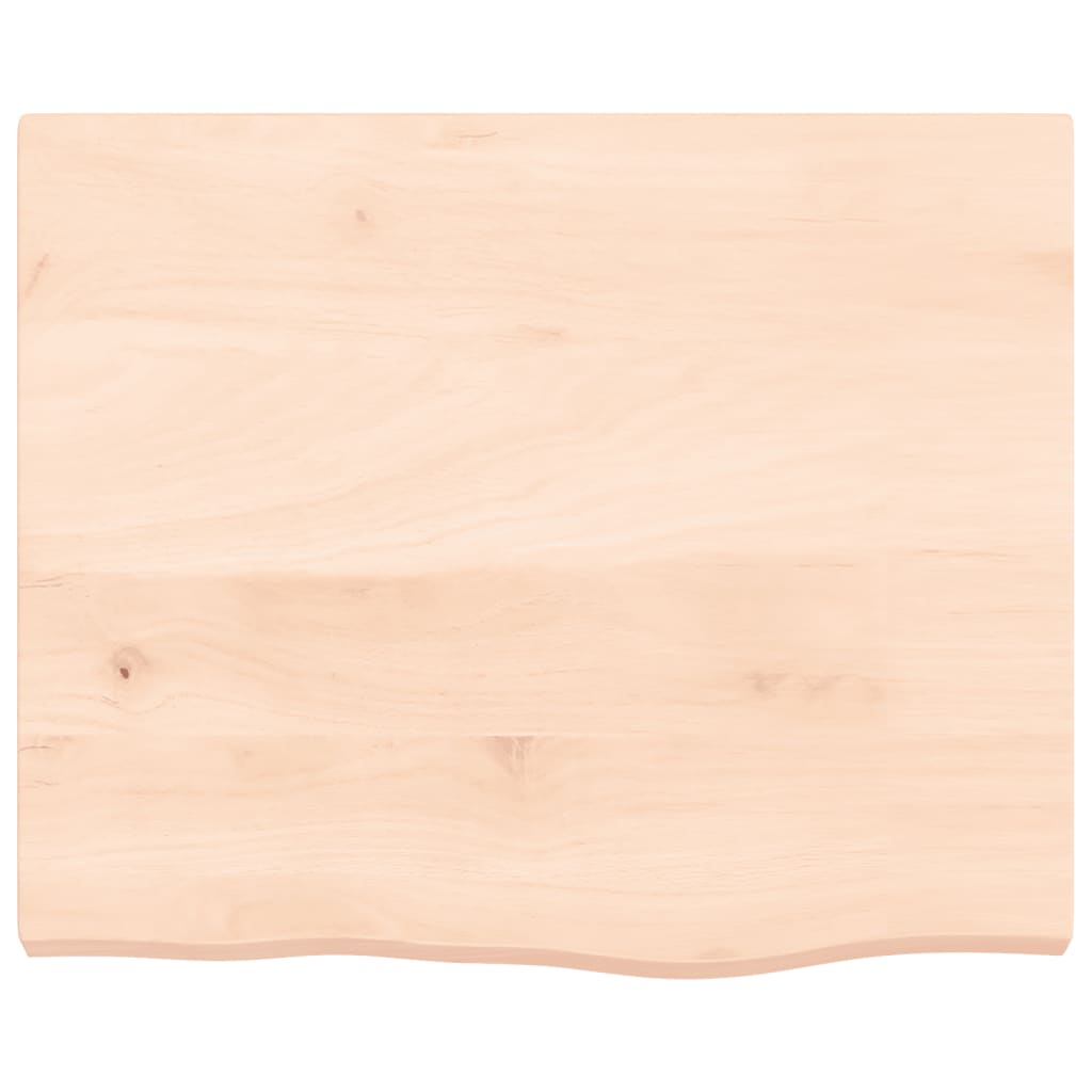 VidaXL Waschtischplatte 60x50x (2-4) cm unbehandeltes Massivholz