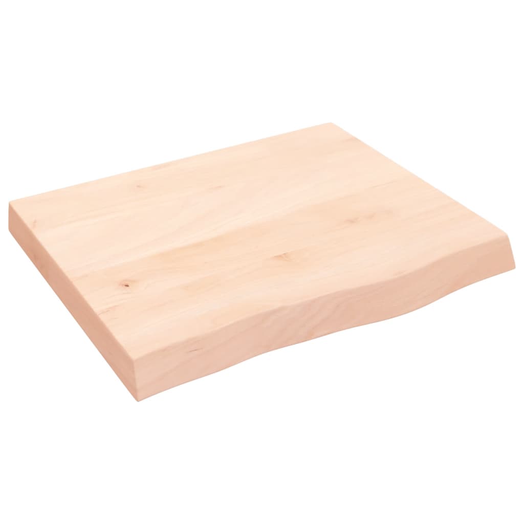 Vidaxx Waschtischplatte 60x50x (2-6) cm unbehandeltes Massivholz