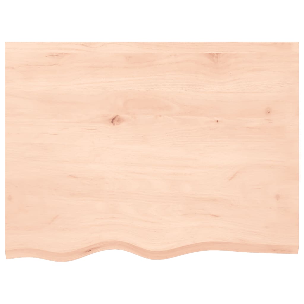 Vidaxx Waschtischplatte 80x60x (2-4) cm unbehandeltes Massivholz