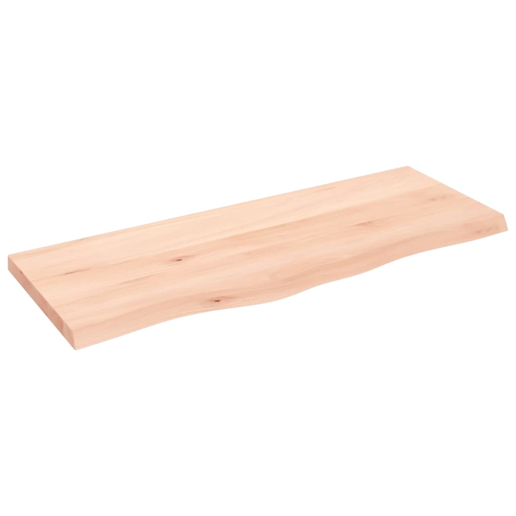 VidaXL Waschtischplatte 100x40x (2-4) cm unbehandeltes Massivholz