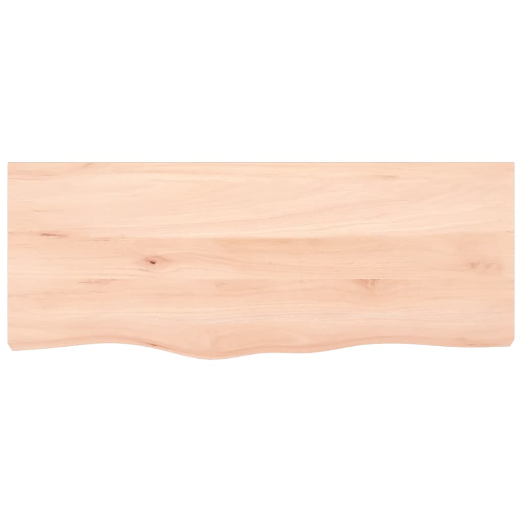 Vidaxx Waschtischplatte 100x40x (2-6) cm unbehandeltes Massivholz
