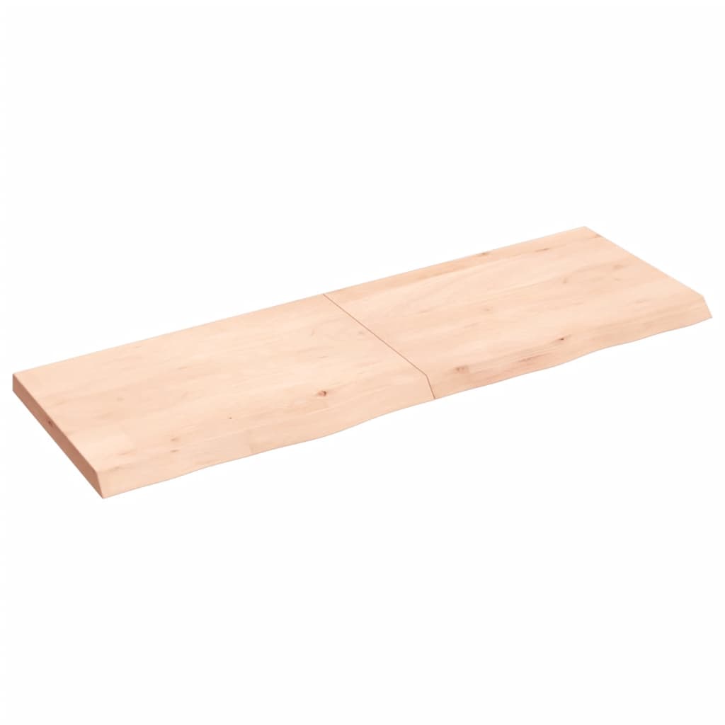 Vidaxx Waschtischplatte 120x40x (2-4) cm unbehandeltes Massivholz