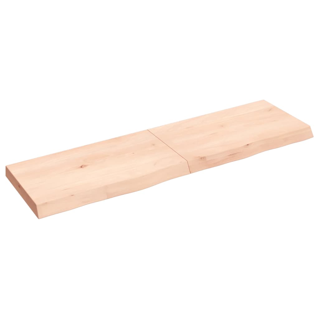 Vidaxx Waschtischplatte 140x40x (2-6) cm unbehandeltes Massivholz
