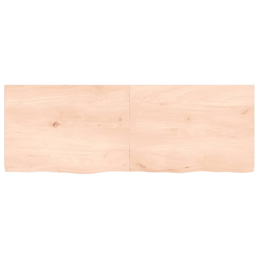 Vidaxx Waschtischplatte 140x50x (2-4) cm unbehandeltes Massivholz