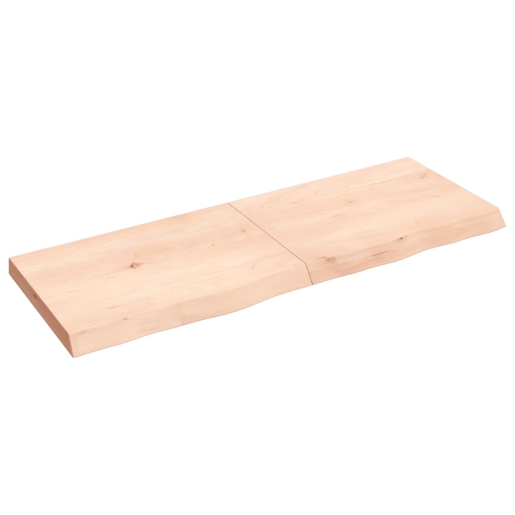 Vidaxx Waschtischplatte 140x50x (2-6) cm unbehandeltes Massivholz