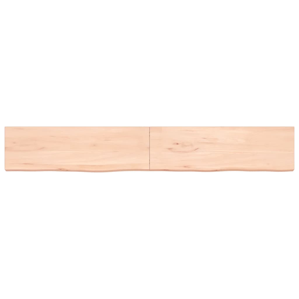 VidaXL Waschtischplatte 200x30x (2-4) cm unbehandeltes Massivholz