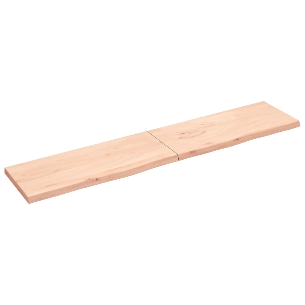 VidaXL Waschtischplatte 200x40x (2-4) cm unbehandeltes Massivholz