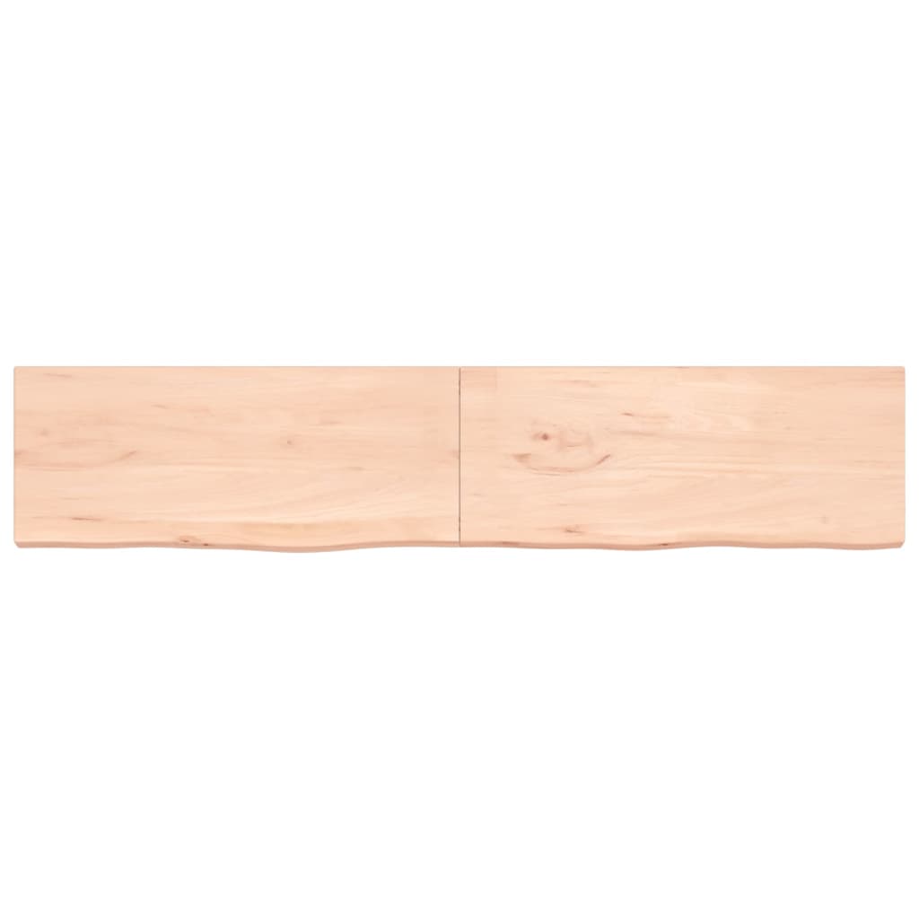 VidaXL Waschtischplatte 200x40x (2-4) cm unbehandeltes Massivholz