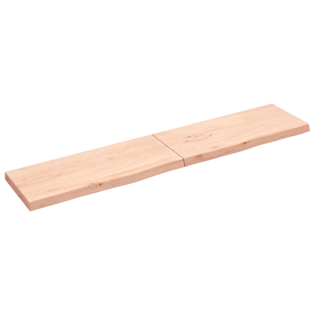 VidaXL Waschtischplatte 200x40x (2-6) cm unbehandeltes Massivholz
