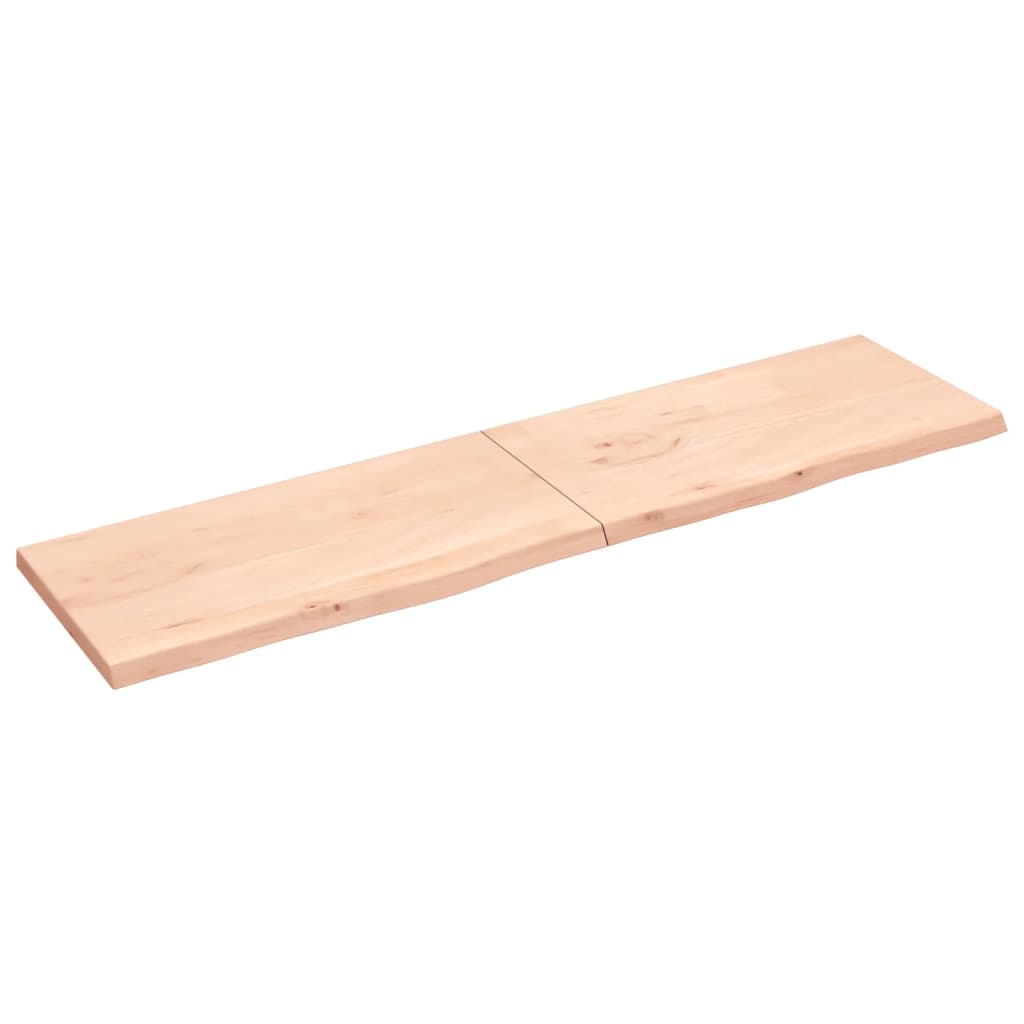 VidaXL Waschtischplatte 200x50x (2-4) cm unbehandeltes Massivholz