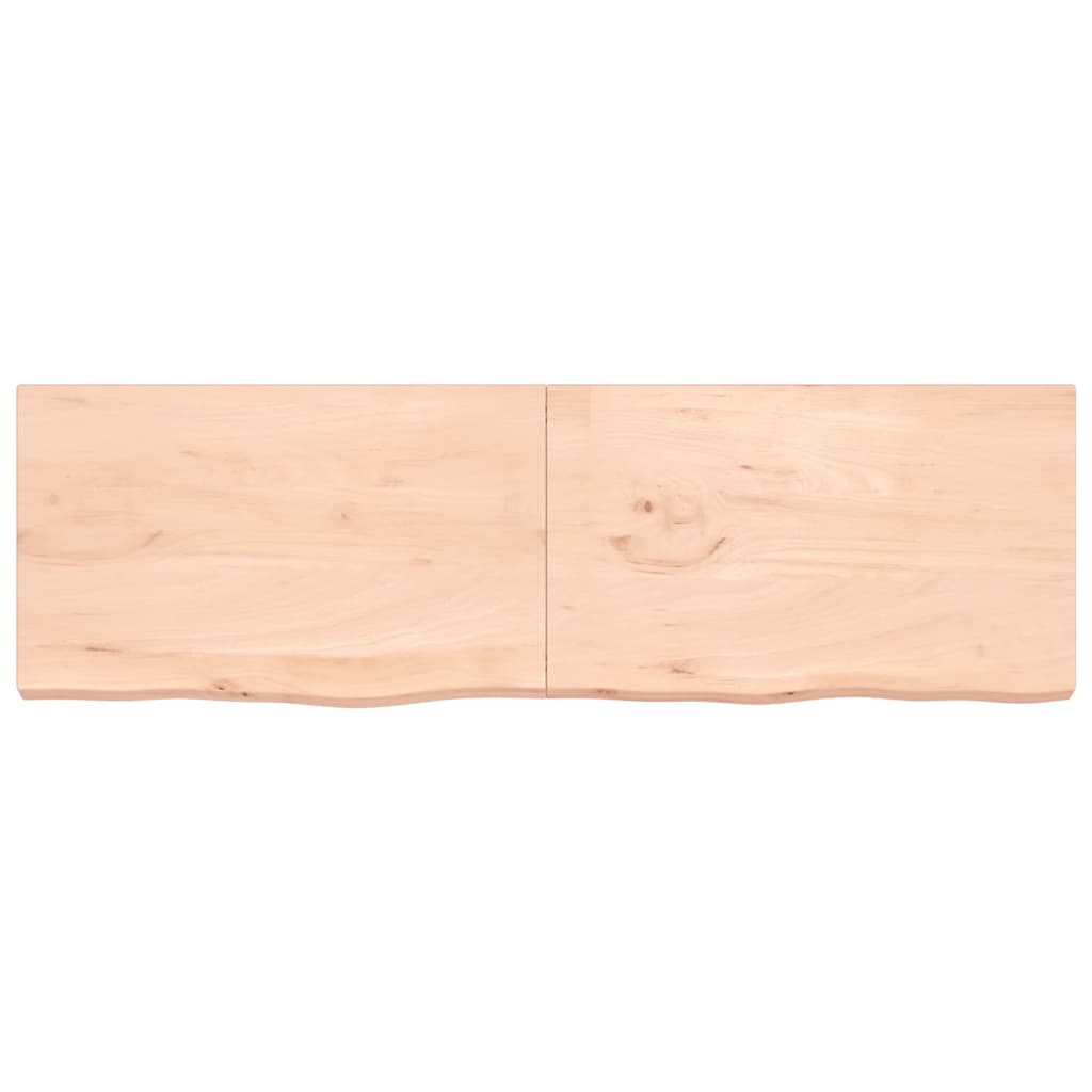 Vidaxx Waschtischplatte 200x60x (2-6) cm unbehandeltes Massivholz