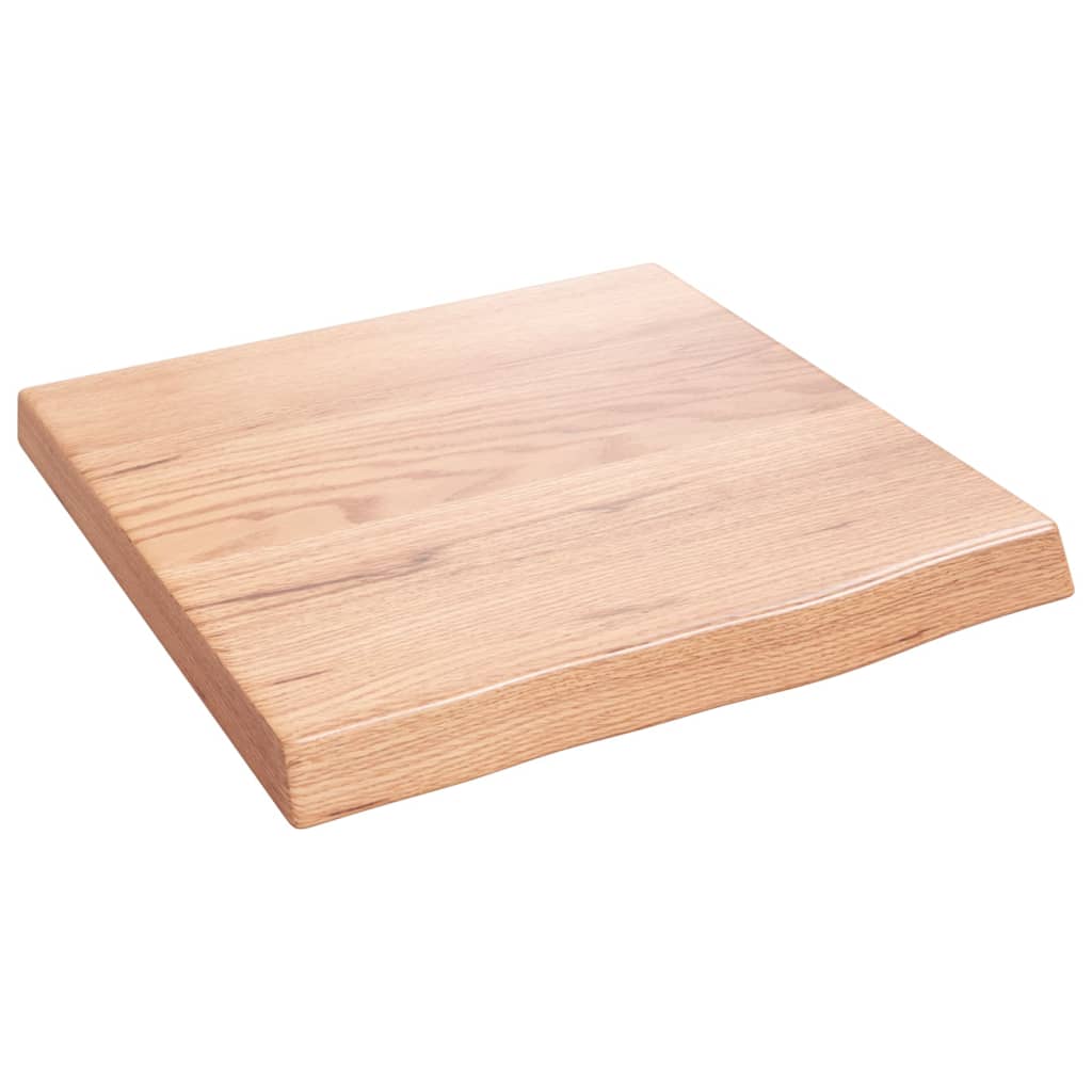 Vidaxx Waschtischplatte 40x40x (2-4) cm behandeltes Massivholz hellbraun