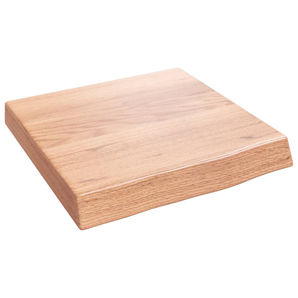 Vidaxx Waschtischplatte 40x40x (2-6) cm, behandeltes Massivholz hellbraun