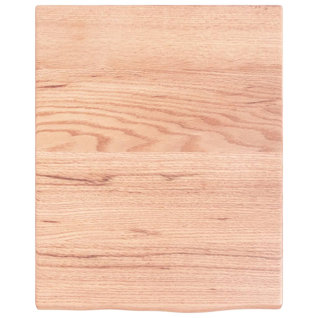 Vidaxx-Waschtischplatte 40x50x2, behandeltes Massivholz hellbraun