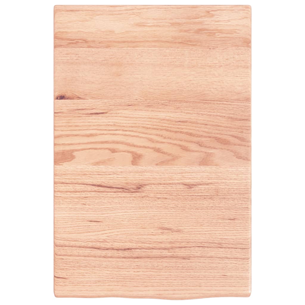 Vidaxx-Waschtischplatte 40x60x2, behandeltes Massivholz hellbraun