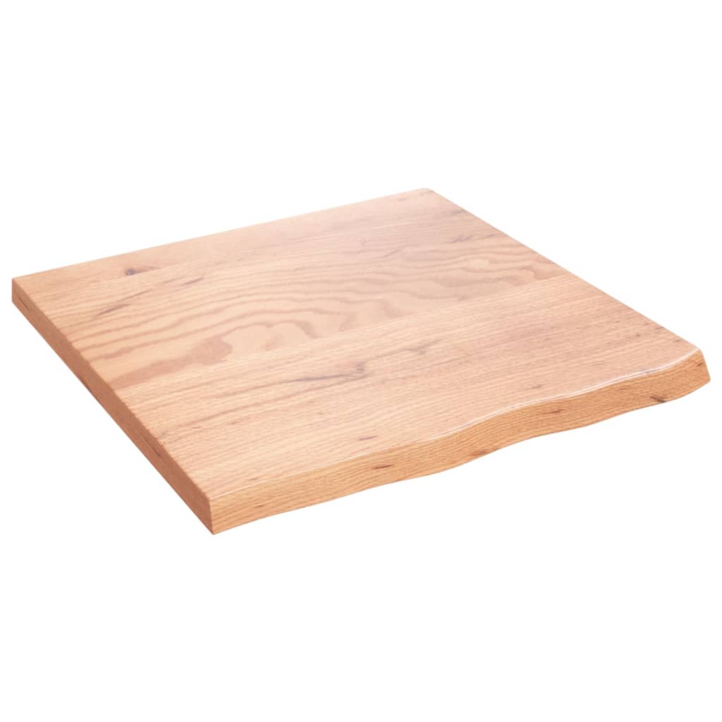Vidaxx Waschtischplatte 60x60x (2-4) cm, behandeltes Massivholz hellbraun