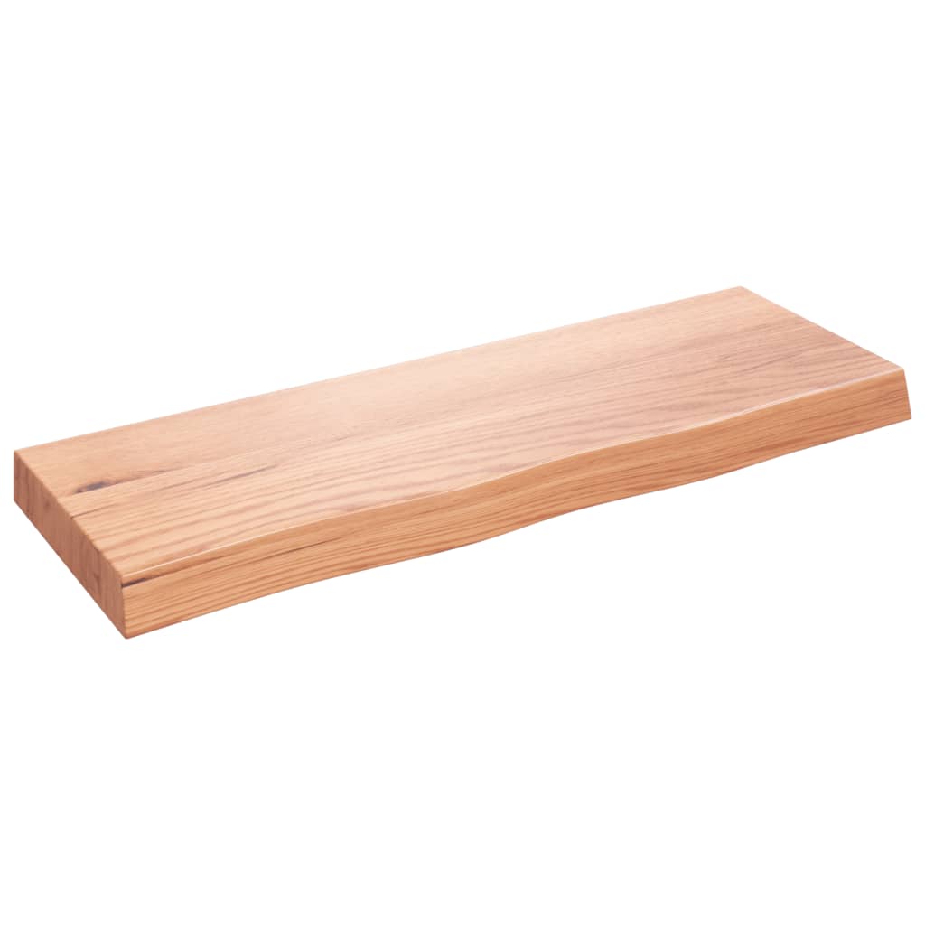 Vidaxx Waschtischplatte 80x30x (2-6) cm behandeltes Massivholz hellbraun