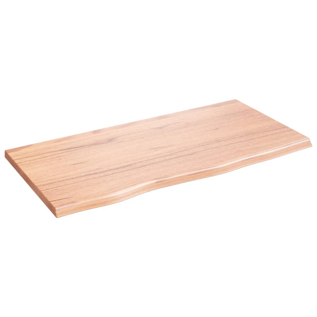 Vidaxx-Waschtischplatte 80x40x2, behandeltes Massivholz hellbraun