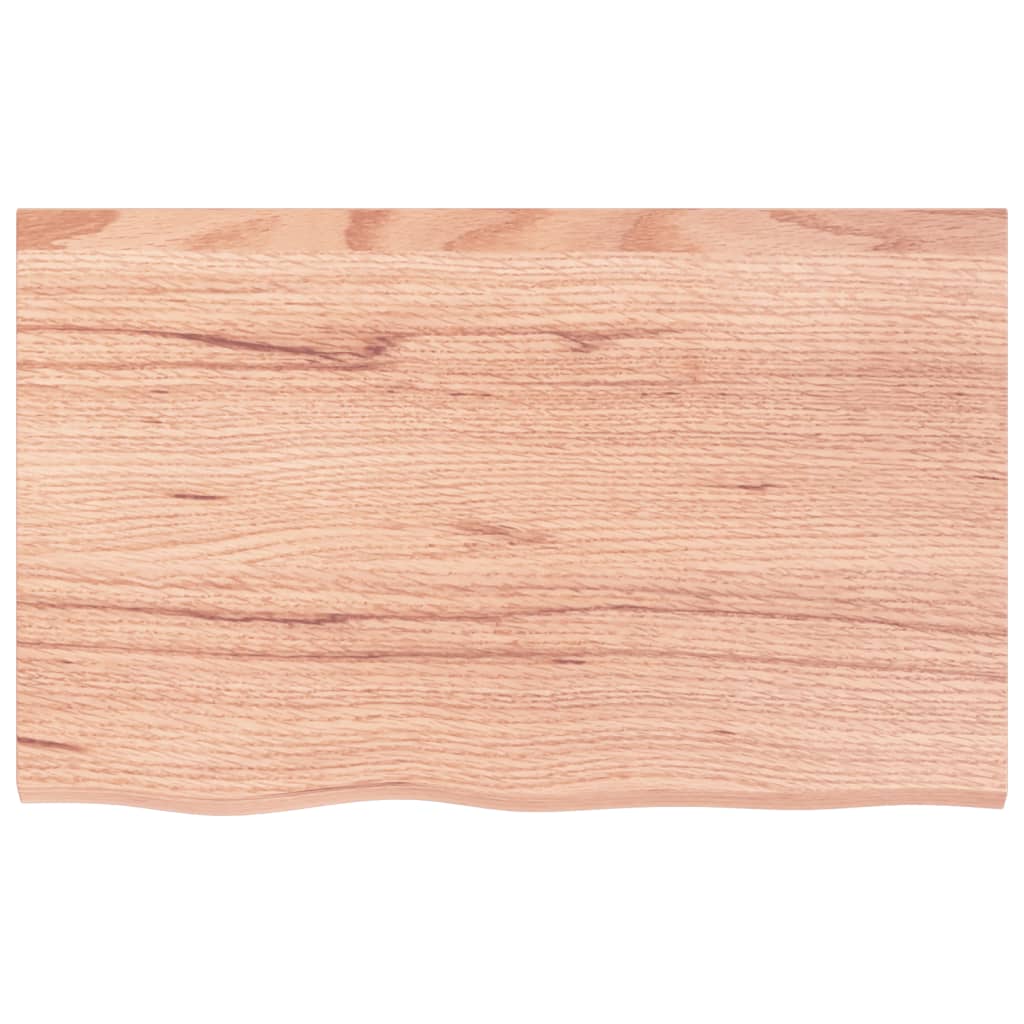 Vidaxx-Waschtischplatte 80x50x2, behandeltes Massivholz hellbraun