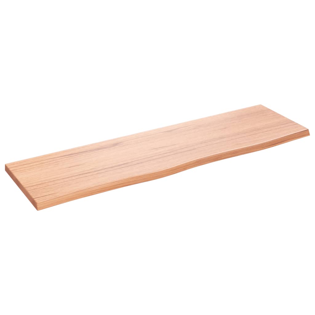Vidaxx Waschtischplatte 100x30x2 cm, behandeltes Massivholz hellbraun