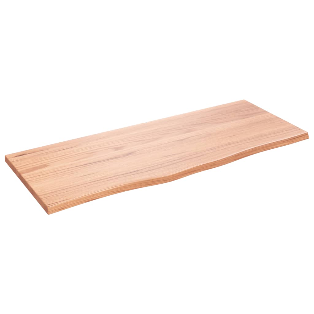 Vidaxx-Waschtischplatte 100x40x2, behandeltes Massivholz hellbraun