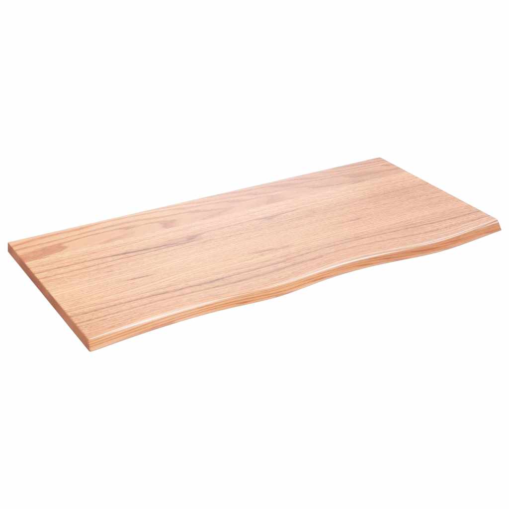 Vidaxx-Waschtischplatte 100x50x2, behandeltes Massivholz hellbraun