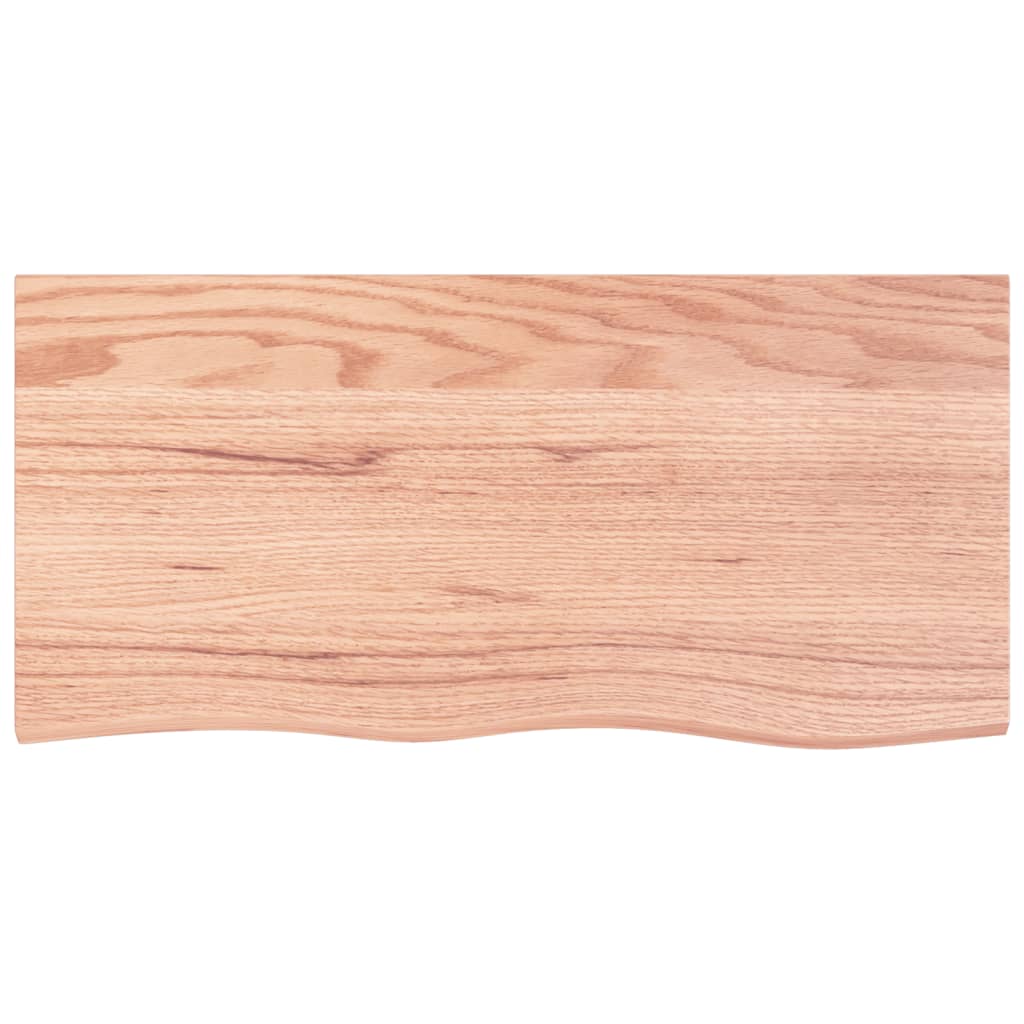 Vidaxx-Waschtischplatte 100x50x2, behandeltes Massivholz hellbraun
