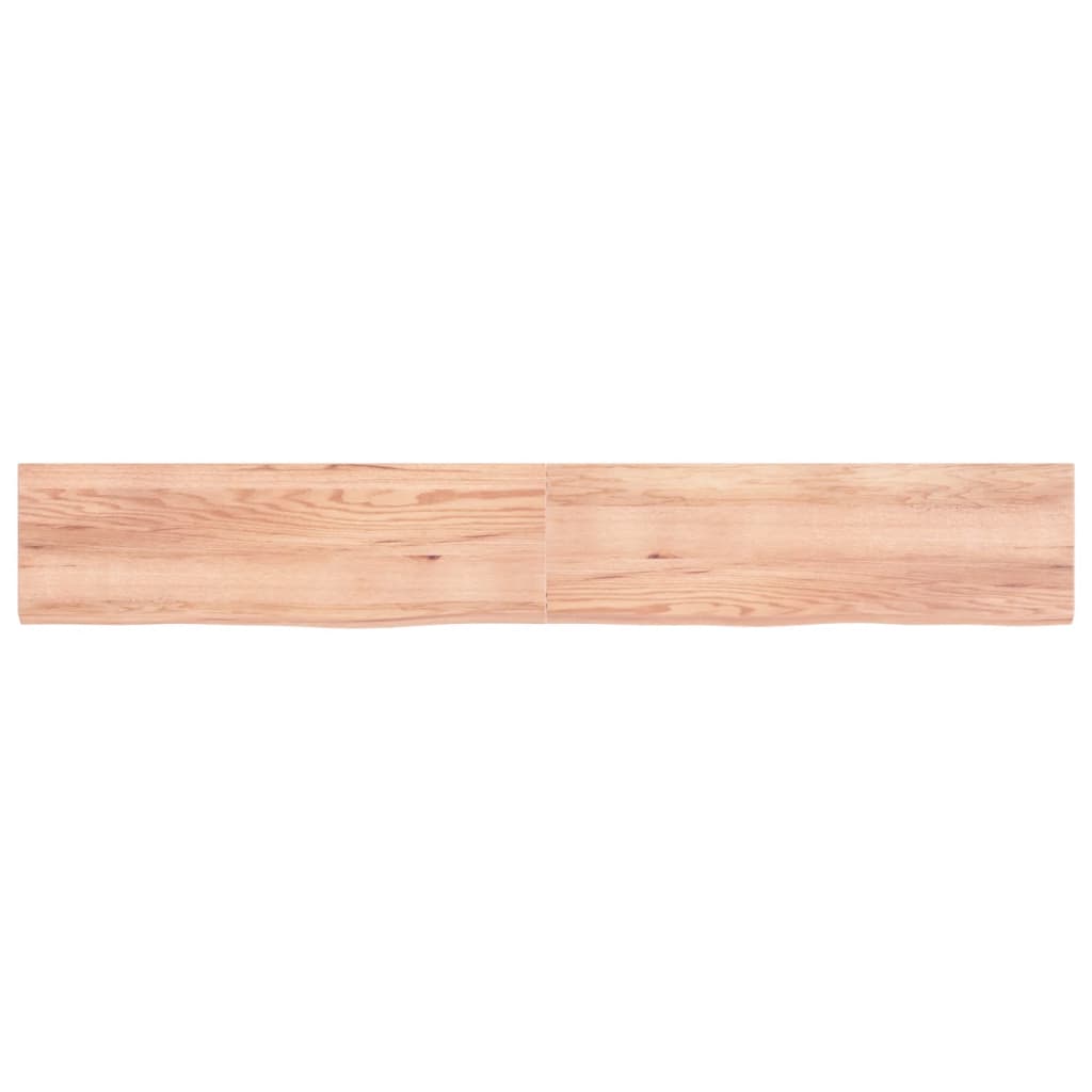 VidaXL Waschtischplatte 200x30x (2-4) cm, behandeltes Massivholz hellbraun