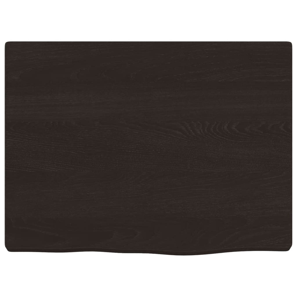 VidaXL Waschtischplatte 40x30x2 cm, behandeltes Massivholz dunkelbraun