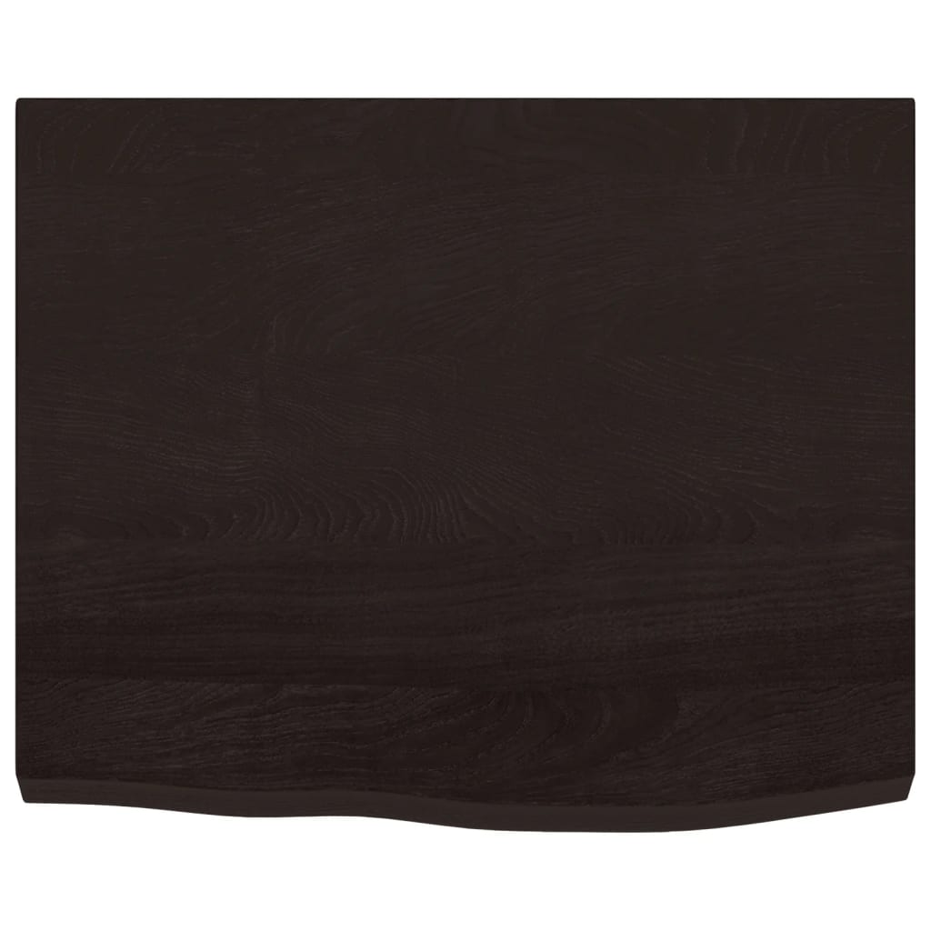 Vidaxx Waschtischplatte 60x60x (2-4) cm behandeltes Massivholz dunkelbraun
